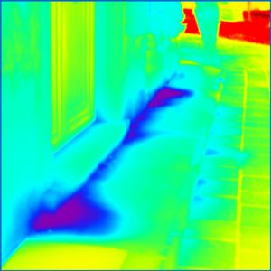 Radiazione infrarossa porta di casa